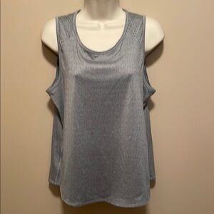 Gray Boxy Sleeveless Tank Top
